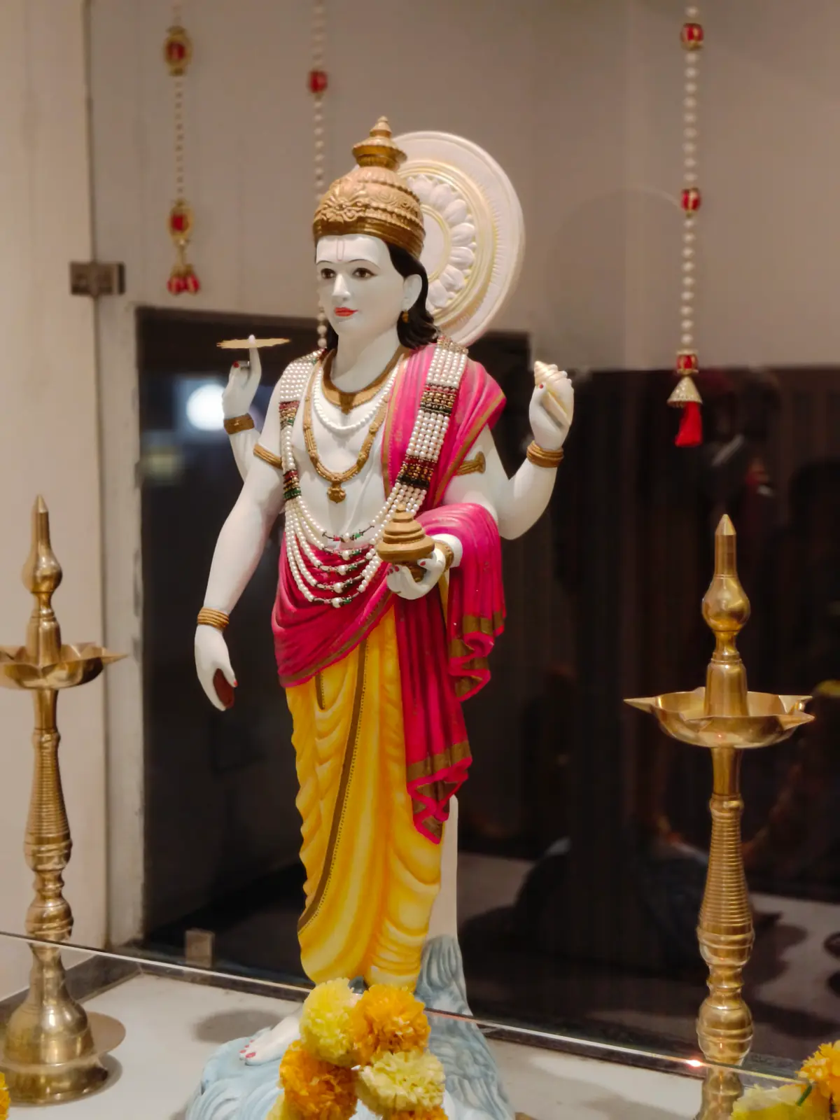 Reception Lord Dhanvantri Idol Kalpataru Ayurved